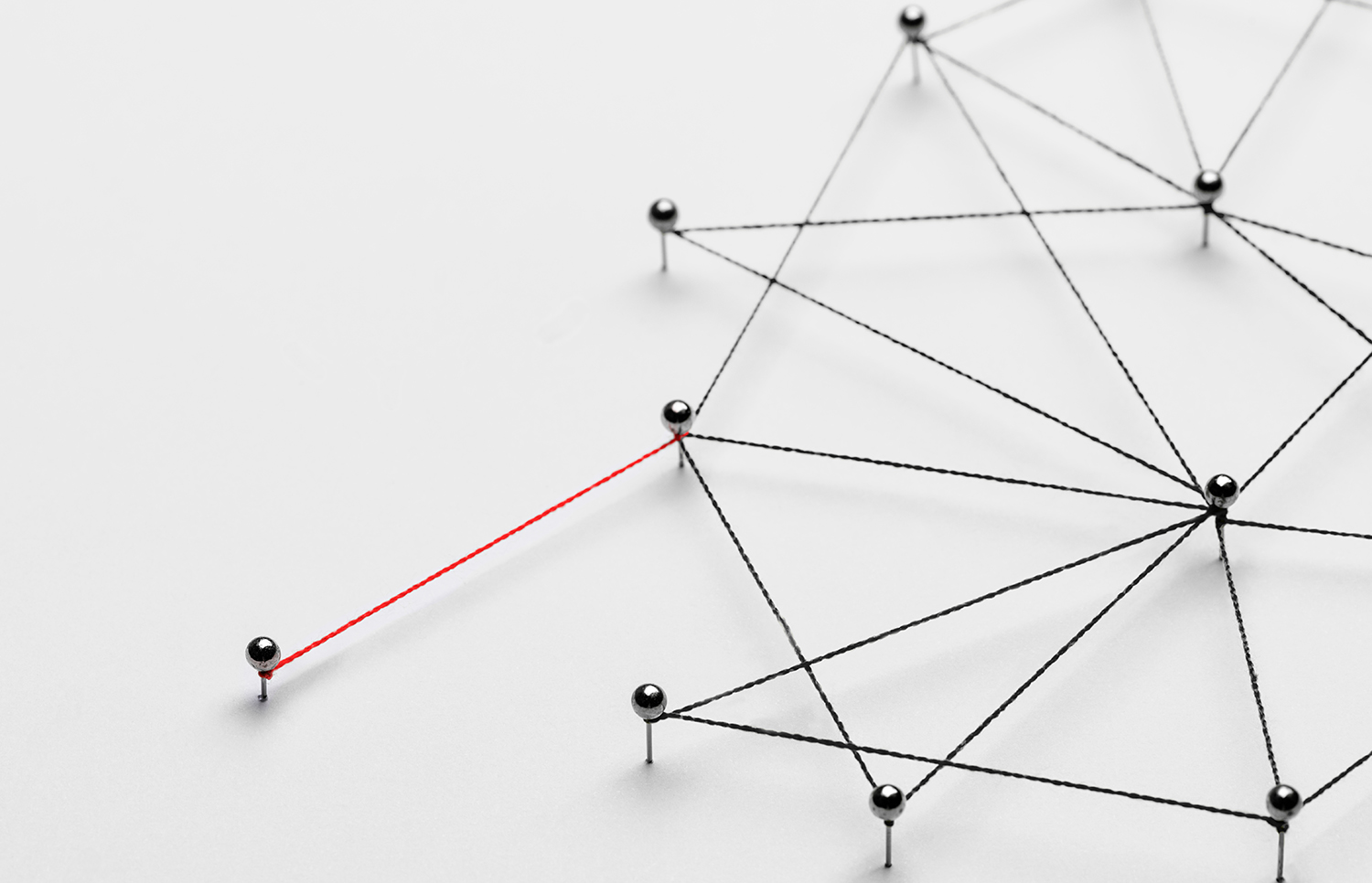 Business network background, connecting dots, technology design